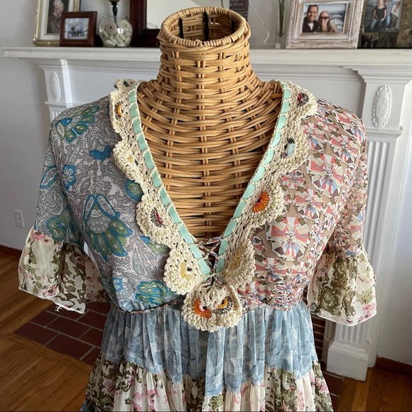 Twin Set simona barbieri baby doll dress M - Picture 2 of 14